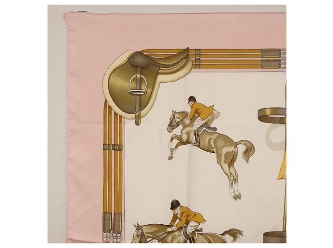 Hermès HERMES Carré 90 Seidentuch ""JUNPING"" Rosa Original hk3781V Pink - Ansicht 2