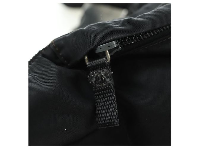 Borsa a tracolla PRADA Nylon Nero Argento Autentica 179145A - vista 10