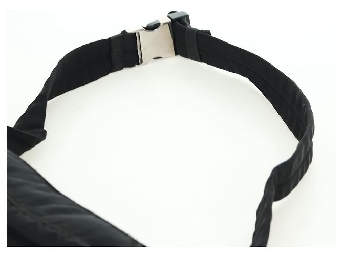 Borsa a tracolla PRADA Nylon Nero Argento Autentica 179145A - vista 14