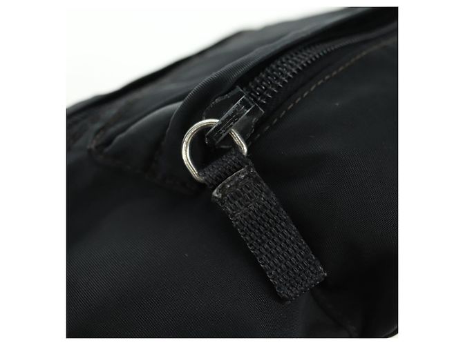 Borsa a tracolla PRADA Nylon Nero Argento Autentica 179145A - vista 19
