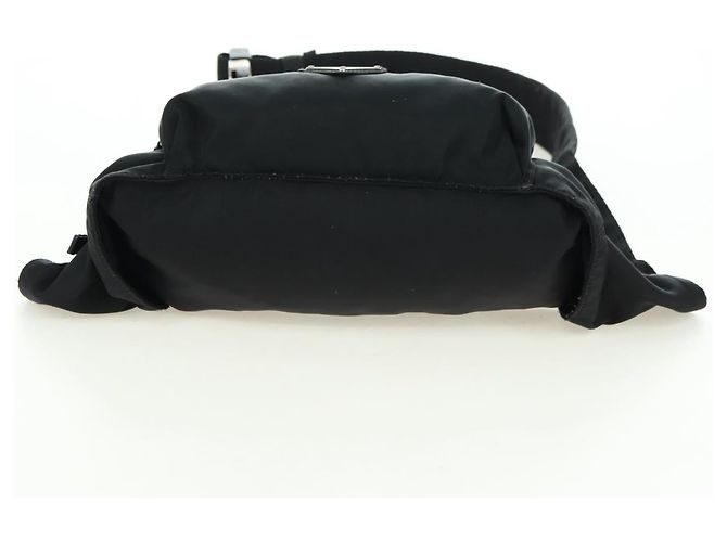 Borsa a tracolla PRADA Nylon Nero Argento Autentica 179145A - vista 5