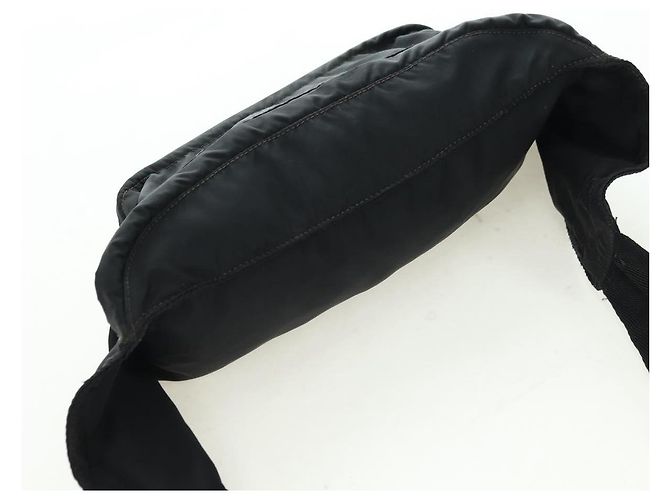 Borsa a tracolla PRADA Nylon Nero Argento Autentica 179145A - vista 6