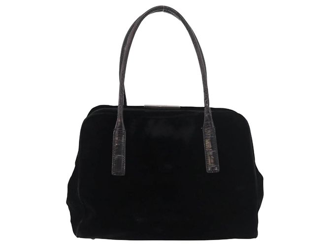 Borsa PRADA Velluto Nero Autentica 178324 - vista 13