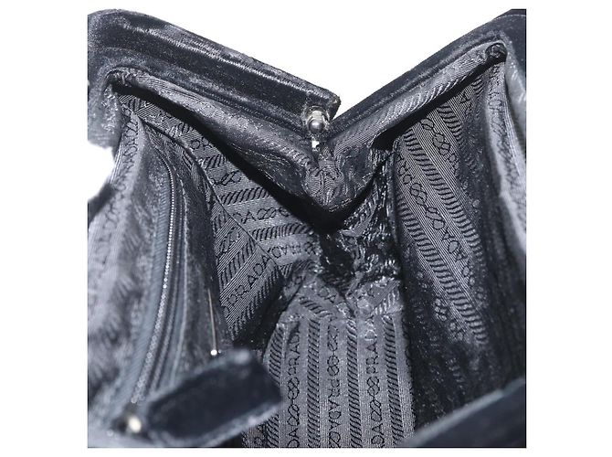 Borsa PRADA Velluto Nero Autentica 178324 - vista 18