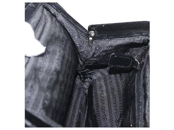 Borsa PRADA Velluto Nero Autentica 178324 - vista 19