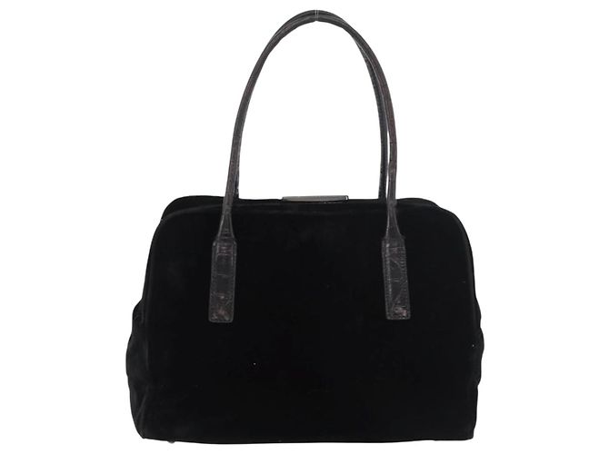 Borsa PRADA Velluto Nero Autentica 178324 - vista 2