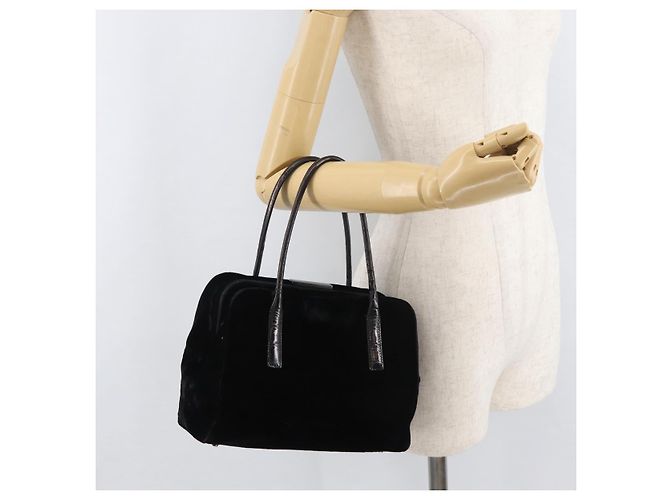 Borsa PRADA Velluto Nero Autentica 178324 - vista 22