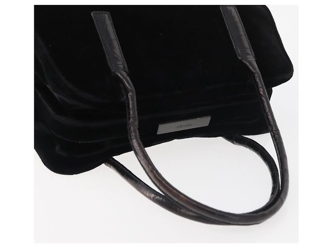 Borsa PRADA Velluto Nero Autentica 178324 - vista 6