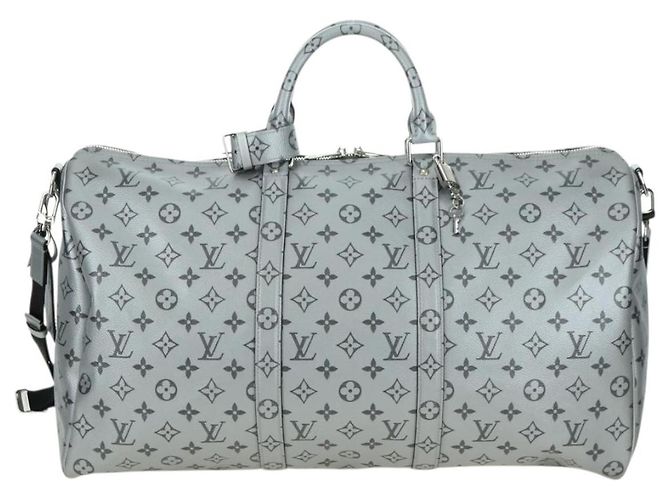 LOUIS VUITTON Monogram Keepall Bandouliere 50 Borsa Argento M43848 Auth 179158SAM Monogramma - vista 13