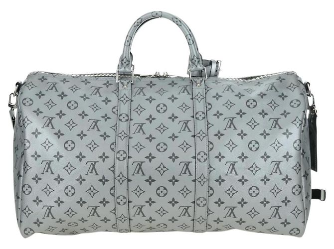LOUIS VUITTON Monogram Keepall Bandouliere 50 Borsa Argento M43848 Auth 179158SAM Monogramma - vista 2