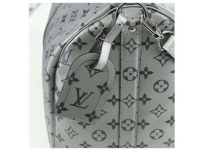 LOUIS VUITTON Monogram Keepall Bandouliere 50 Borsa Argento M43848 Auth 179158SAM Monogramma - vista 20
