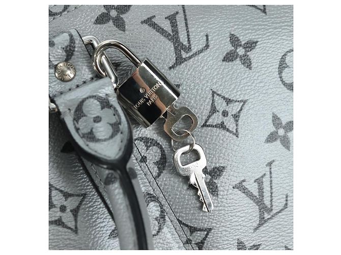 LOUIS VUITTON Monogram Keepall Bandouliere 50 Borsa Argento M43848 Auth 179158SAM Monogramma - vista 21