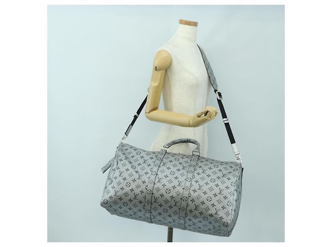 LOUIS VUITTON Monogram Keepall Bandouliere 50 Borsa Argento M43848 Auth 179158SAM Monogramma - vista 29