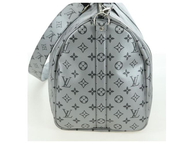 LOUIS VUITTON Monogram Keepall Bandouliere 50 Borsa Argento M43848 Auth 179158SAM Monogramma - vista 3