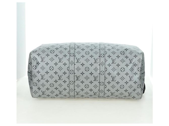 LOUIS VUITTON Monogram Keepall Bandouliere 50 Borsa Argento M43848 Auth 179158SAM Monogramma - vista 5