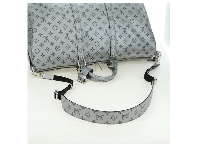 LOUIS VUITTON Monogram Keepall Bandouliere 50 Borsa Argento M43848 Auth 179158SAM Monogramma - vista 8