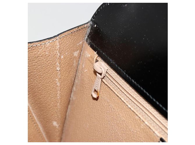 Céline Borsa CELINE Horse Carriage in pelle nera e oro Auth 179139 Nero D'oro - vista 20