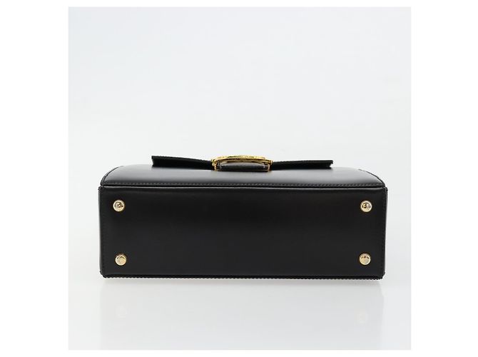 Céline Borsa CELINE Horse Carriage in pelle nera e oro Auth 179139 Nero D'oro - vista 9