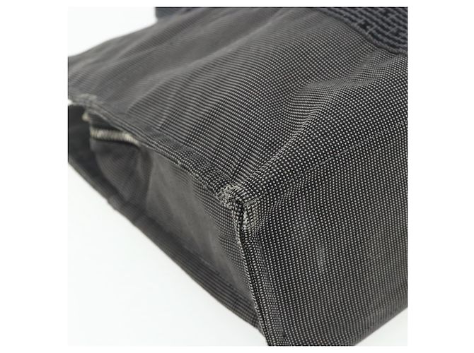 Hermès HERMES Her Line MM Handtasche Canvas Grau Silber Authentisch 179155A Braun - Ansicht 11