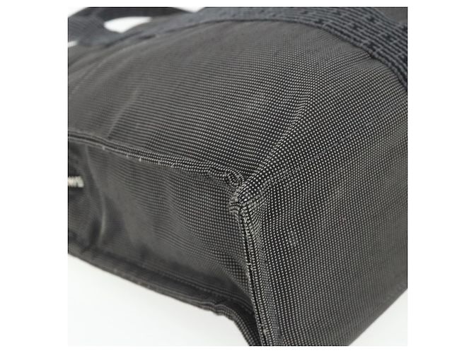 Hermès HERMES Her Line MM Handtasche Canvas Grau Silber Authentisch 179155A Braun - Ansicht 13