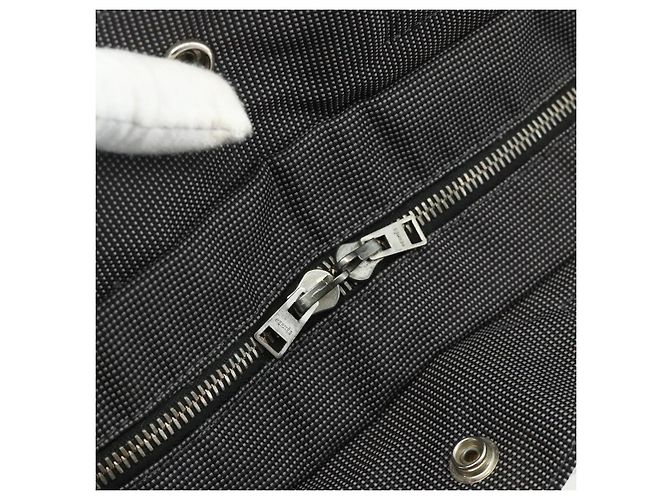 Hermès HERMES Her Line MM Handtasche Canvas Grau Silber Authentisch 179155A Braun - Ansicht 14