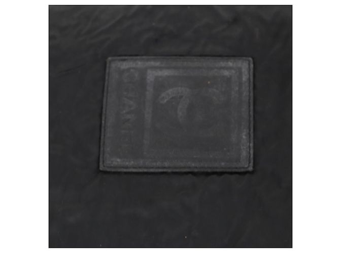 Borsa a tracolla reversibile CHANEL Sports Line Nylon Nero Argento CC Auth bs35056 - vista 16