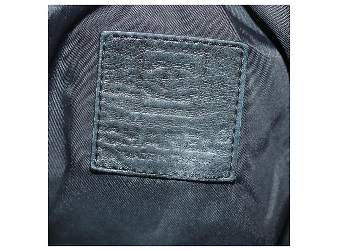 Borsa a tracolla reversibile CHANEL Sports Line Nylon Nero Argento CC Auth bs35056 - vista 23