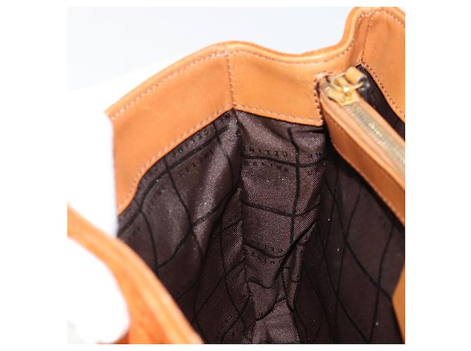 Céline Borsa CELINE C Macadam in tela e scamosciato Arancione Oro Autentica ep14550 D'oro - vista 17