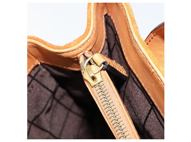 Céline Borsa CELINE C Macadam in tela e scamosciato Arancione Oro Autentica ep14550 D'oro - vista 18
