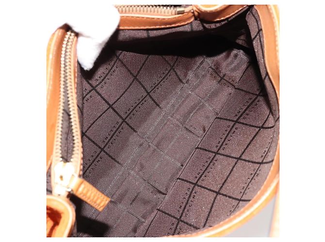 Céline Borsa CELINE C Macadam in tela e scamosciato Arancione Oro Autentica ep14550 D'oro - vista 20
