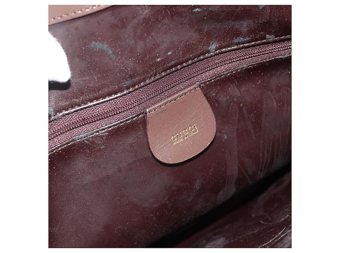 Borsa GUCCI in pelle marrone oro 000 1998 0570 Auth 178815 D'oro - vista 15