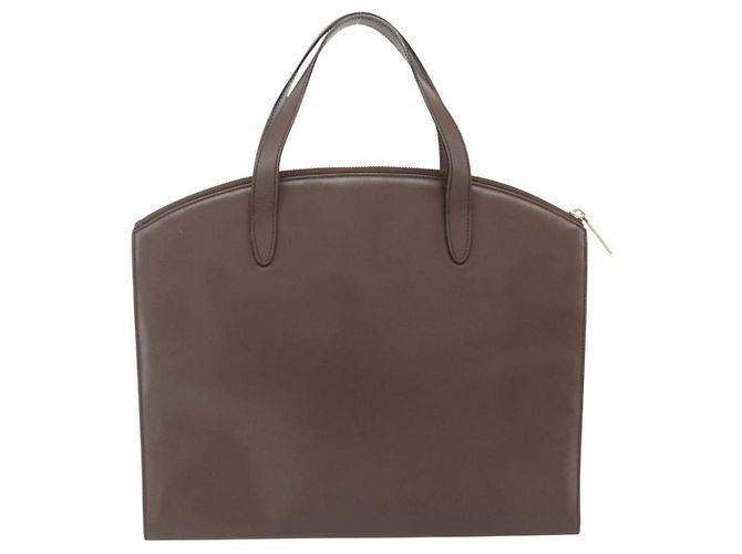 Borsa GUCCI in pelle marrone oro 000 1998 0570 Auth 178815 D'oro - vista 3