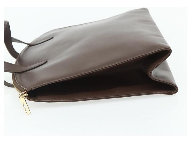 Borsa GUCCI in pelle marrone oro 000 1998 0570 Auth 178815 D'oro - vista 4