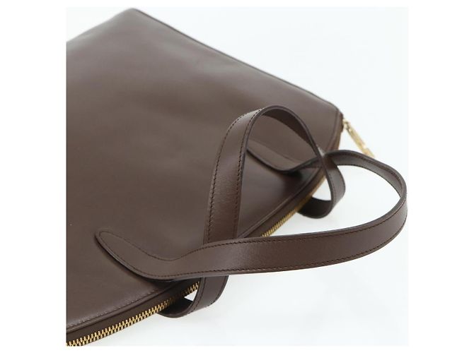 Borsa GUCCI in pelle marrone oro 000 1998 0570 Auth 178815 D'oro - vista 7