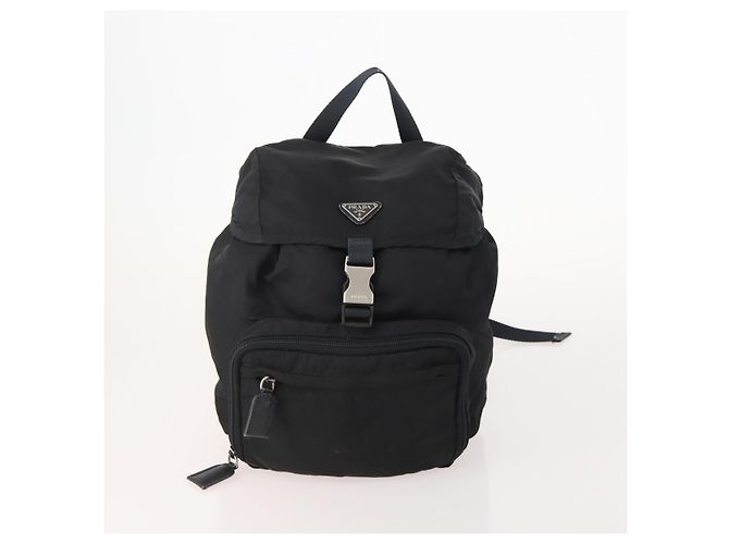 Zaino PRADA Nylon 2 Set Black Khaki Auth bs34889 Nero Cachi - vista 2