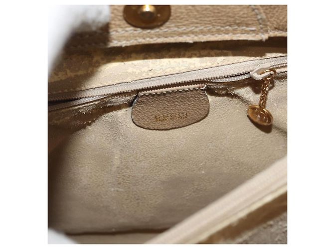 Borsa a Mano GUCCI Bamboo Scamosa Beige Oro 002.0260 Auth ep14510 D'oro - vista 15
