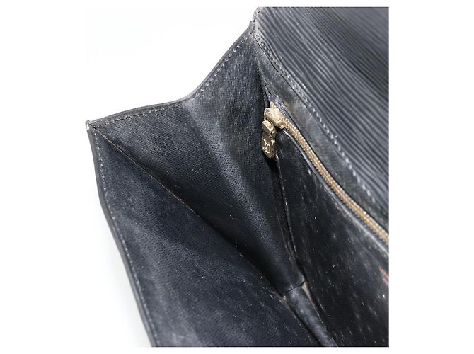 LOUIS VUITTON Epi Montaigne 27 Clutch Bag Black M52652 LV Auth 179016 Schwarz - Ansicht 19