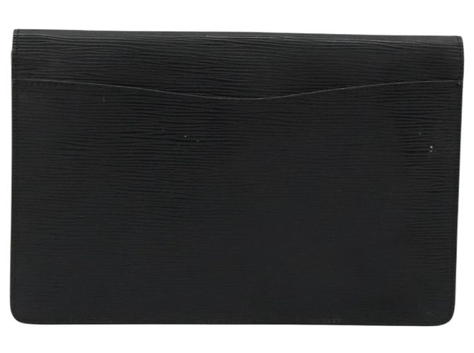 LOUIS VUITTON Epi Montaigne 27 Clutch Bag Black M52652 LV Auth 179016 Schwarz - Ansicht 2