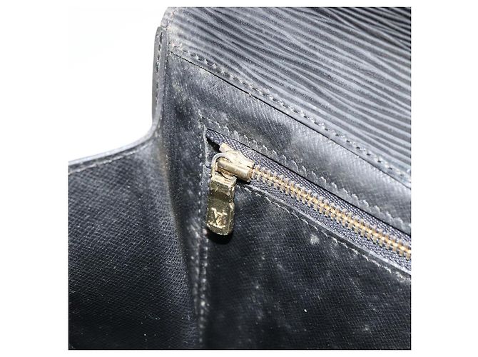 LOUIS VUITTON Epi Montaigne 27 Clutch Bag Black M52652 LV Auth 179016 Schwarz - Ansicht 20