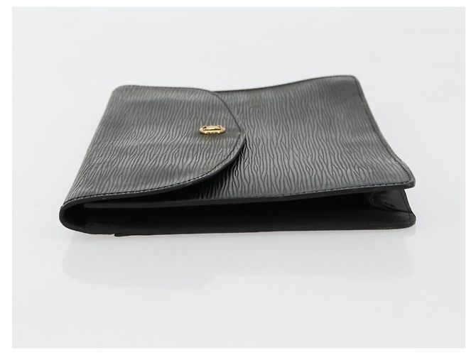 LOUIS VUITTON Epi Montaigne 27 Clutch Bag Black M52652 LV Auth 179016 Schwarz - Ansicht 4