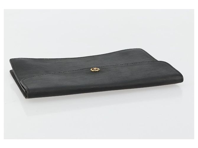 LOUIS VUITTON Epi Montaigne 27 Clutch Bag Black M52652 LV Auth 179016 Schwarz - Ansicht 5