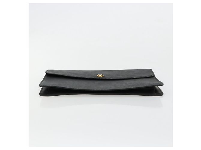 LOUIS VUITTON Epi Montaigne 27 Clutch Bag Black M52652 LV Auth 179016 Schwarz - Ansicht 6