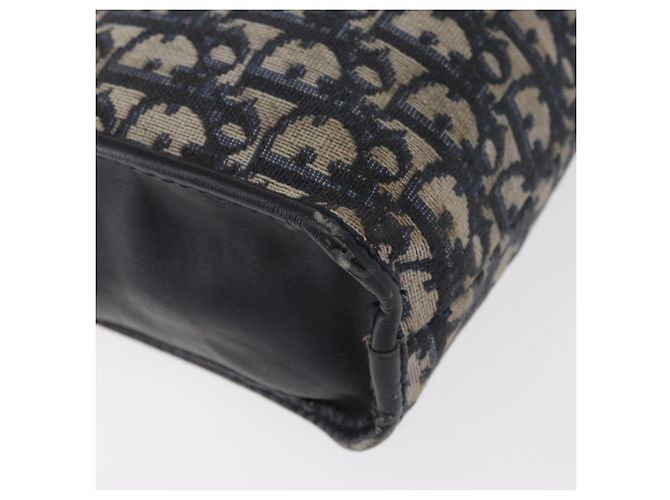 Clutch in tela Christian Dior Trotter Navy Auth 179986 Blu navy - vista 11