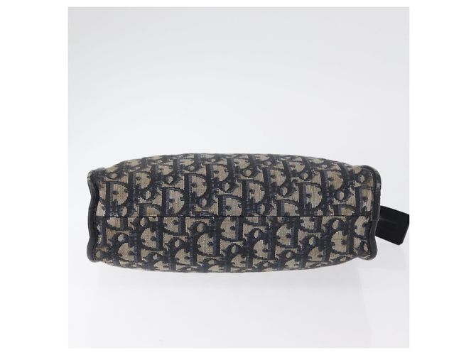 Clutch in tela Christian Dior Trotter Navy Auth 179986 Blu navy - vista 8
