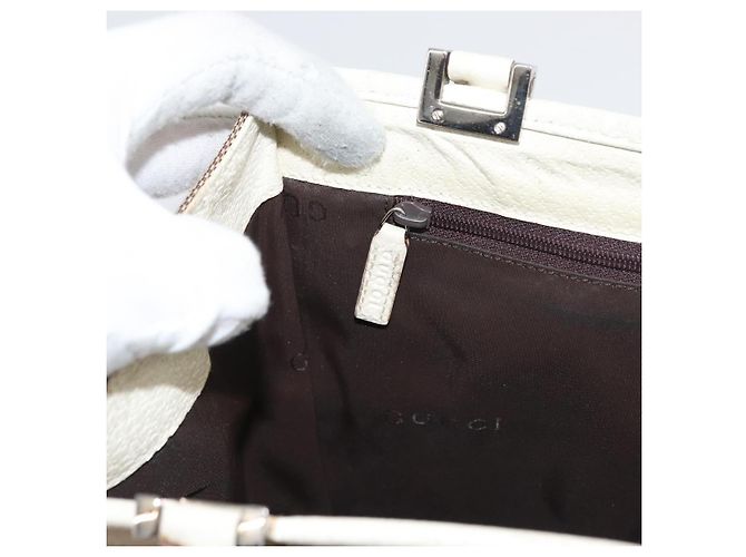 Borsa GUCCI Jackie in tela beige argento 002 1065 Auth ti3929A - vista 19