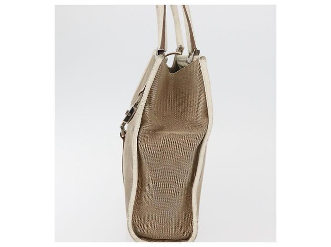 Borsa GUCCI Jackie in tela beige argento 002 1065 Auth ti3929A - vista 4