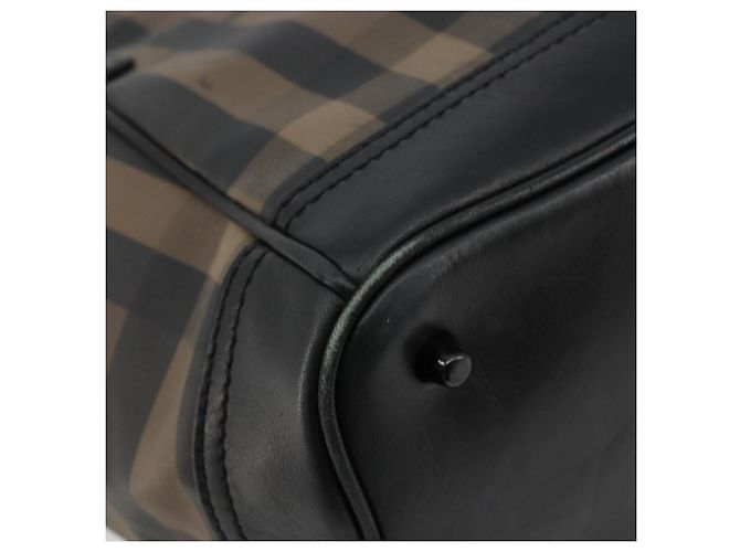 Borsa Tote BURBERRY Nova Check PVC Beige Auth ep14617 - vista 11