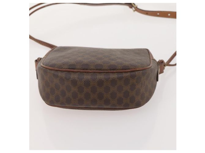 Céline Borsa a Spalla CELINE Macadam Canvas PVC Pelle 3 Set Marrone Auth 177933 - vista 22