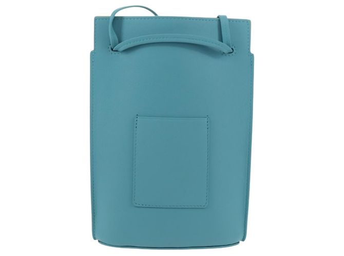 LOEWE × Ghibli Howl's Moving Castle Dice Pocket Hin Leather Blue Auth 167311SM D'oro Blu chiaro - vista 2