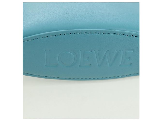LOEWE × Ghibli Howl's Moving Castle Dice Pocket Hin Leather Blue Auth 167311SM D'oro Blu chiaro - vista 6